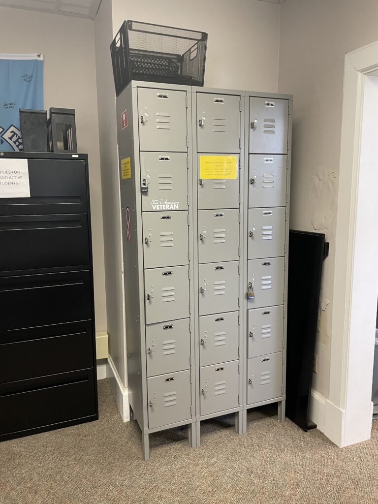 The Veteran Student Success Center lockers